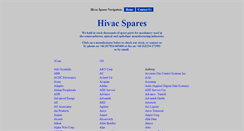 Desktop Screenshot of hivacspares.com